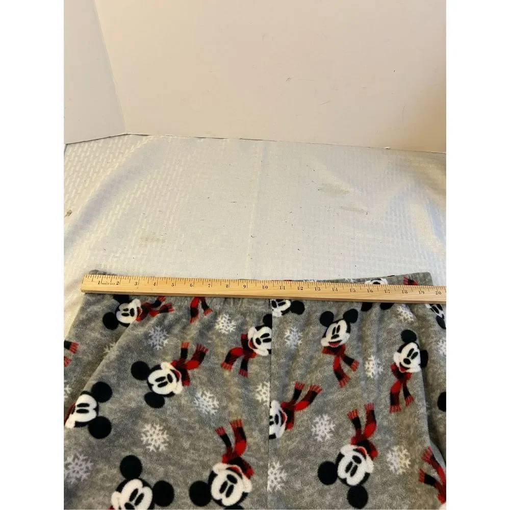 Disney Mickey‎ fleece pajamas 2x pants gray red rn#824457 - Picture 3 of 4